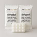 Individually wrapped luxe 30g soap offering a refined cleansing experience