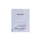 Individually wrapped sewing kit items for easy use