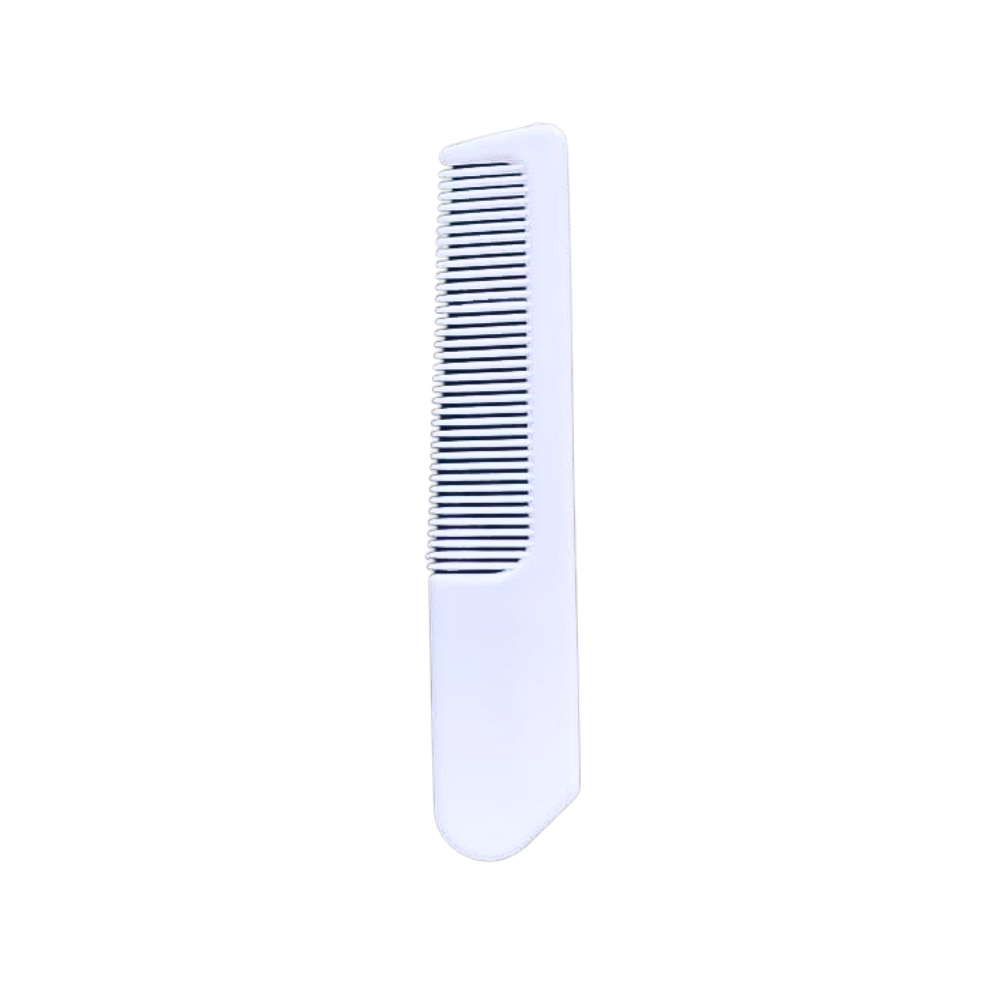 Lightweight plastic hair comb with smooth teeth