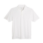 Plain white unisex polo shirt suitable for hotel, catering, and corporate workwear