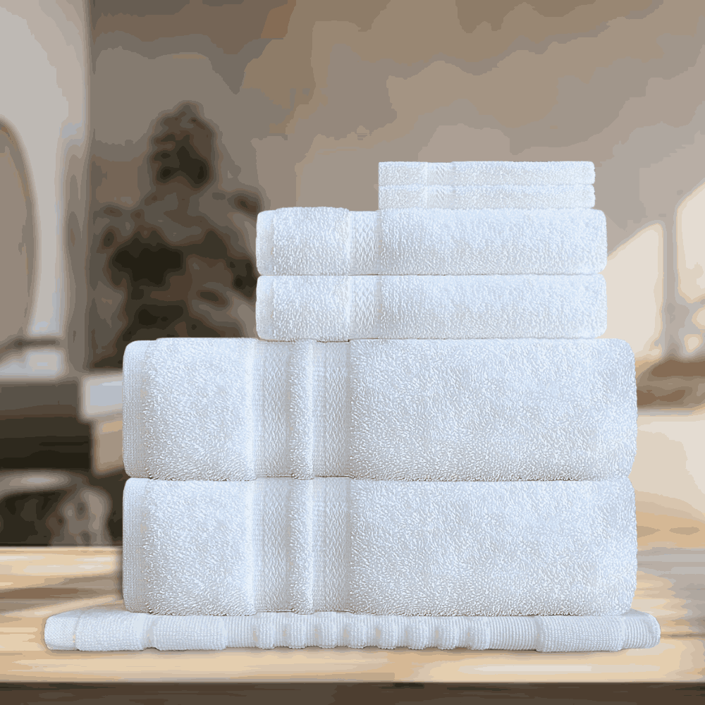 Heavy-use towels designed for durability, combining softness and strength