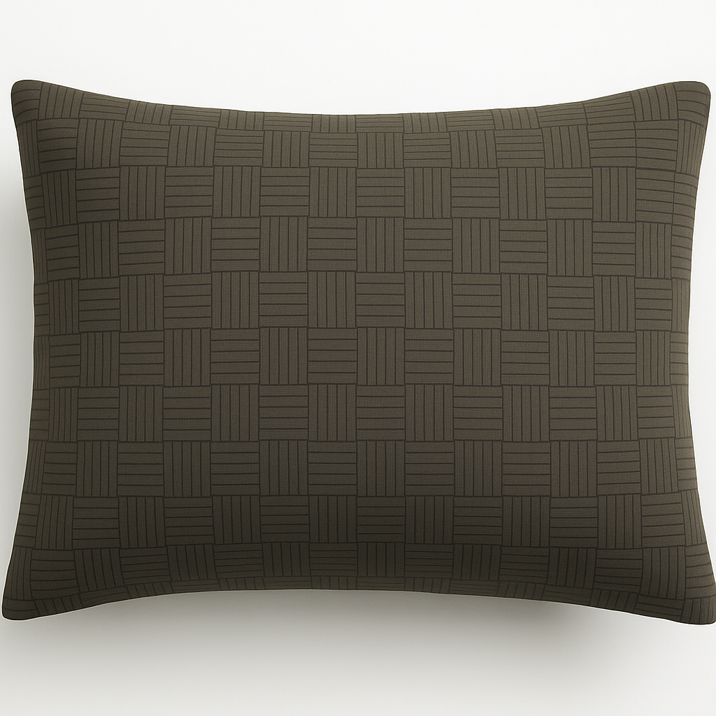 Luxury satin duvet cover with 3D microtech weave texture and elegant  stripe design