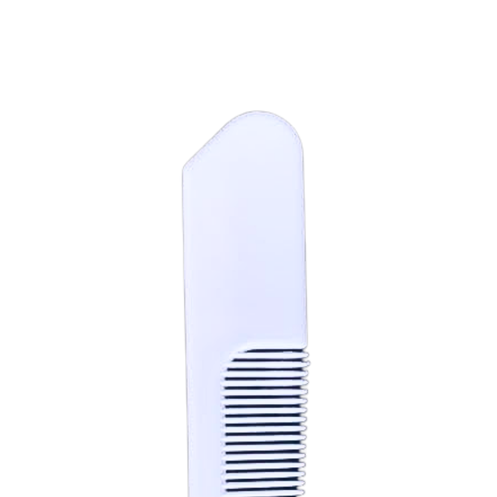 Compact plastic hair comb easy to carry or store