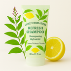 Premium lemon verbena shampoo designed for daily use and balanced hair care
