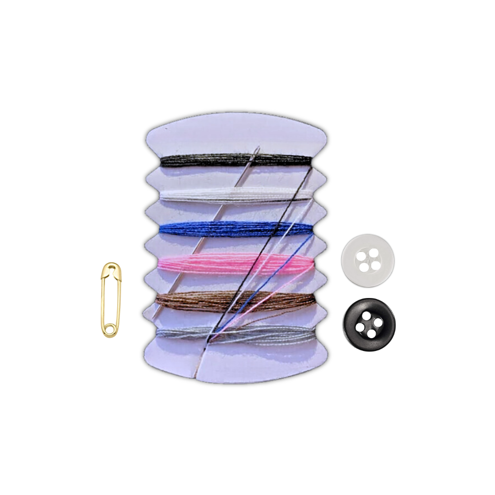 Travel Sewing Kit, Thread Repair Emergency Kit with Buttons safety pin