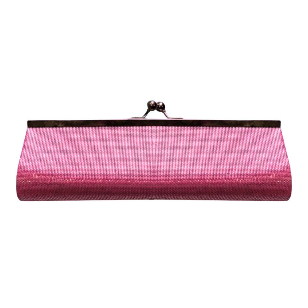 Women’s pink evening clutch handbag for parties and special occasions