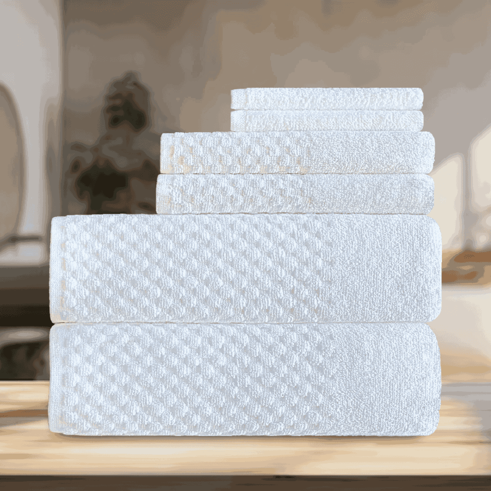 Long-lasting towels with elegant designs Towel Set  6 Pc everyday performance