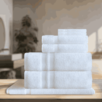  Durable and elegantly styled towels featuring a balanced cotton blend base