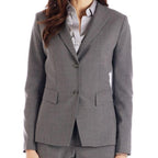  Women’s charcoal grey straight-leg pants with tailored fit for professional wear