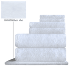 7 Pc towel set Premium hotel spa towels made from a high-GSM cotton blend