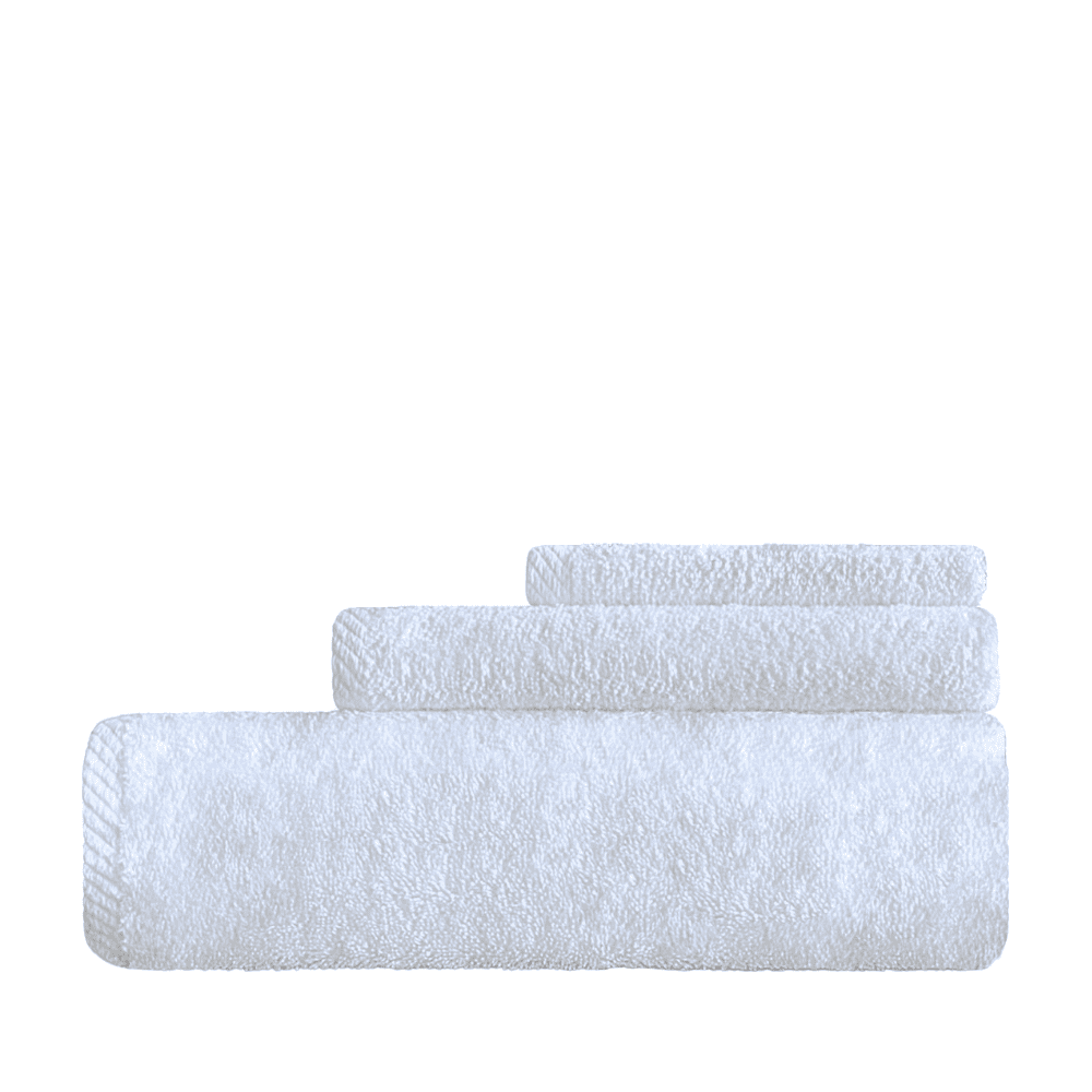 100% cotton white towels with borders  3 Pc of set towels Premium hotel spa towels made from a high-GSM cotton blend