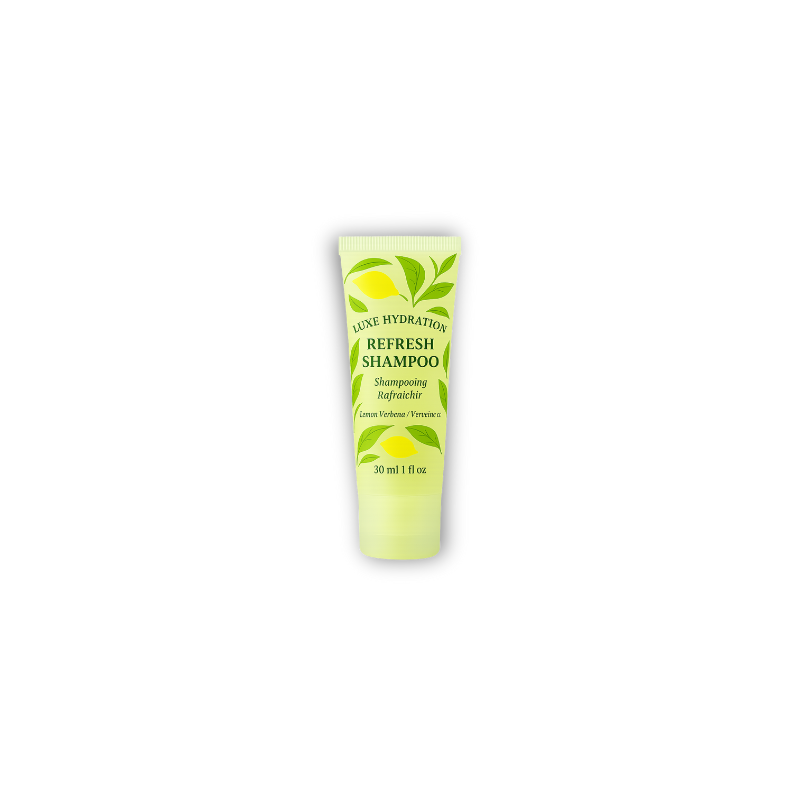 Luxury lemon verbena shampoo with gentle cleansing and refreshing botanical scent