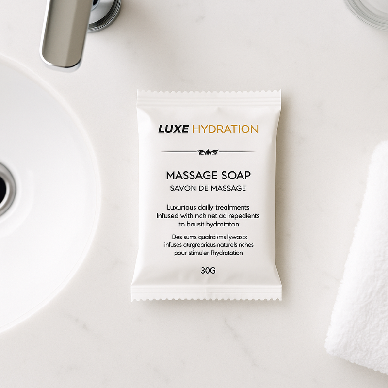 Soap bar 30g individually wrapped with creamy lather subtle fragrance smooth texture