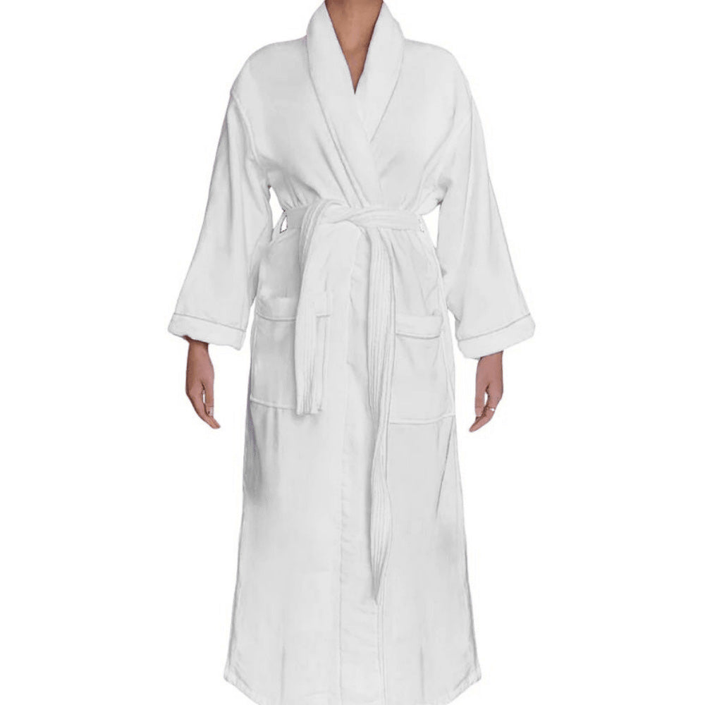 Cozy cotton bathrobe designed for warmth and relaxation