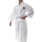 Lightweight microfiber bathrobe with ultra soft feel