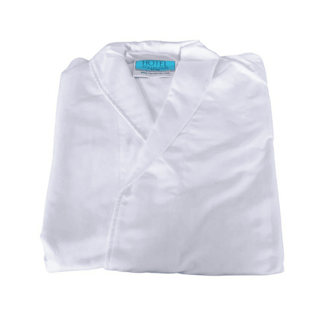 Shawl collar bathrobe made from durable microfiber