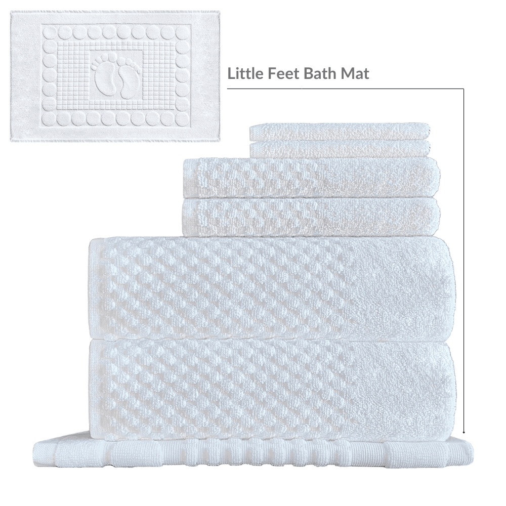 Plush and durable towels designed to handle frequent washing while retaining their softness and quick-dry performance for consistent quality Towel Set  7 Pc