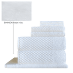 7 piece towel set with bath mat soft and absorbent textured woven design