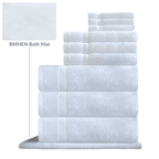 Bath towels with smooth cotton loop surface long-lasting towels made for repeated washing