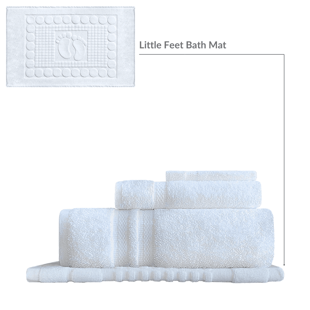 Premium cotton towels with classic styling and moisture control