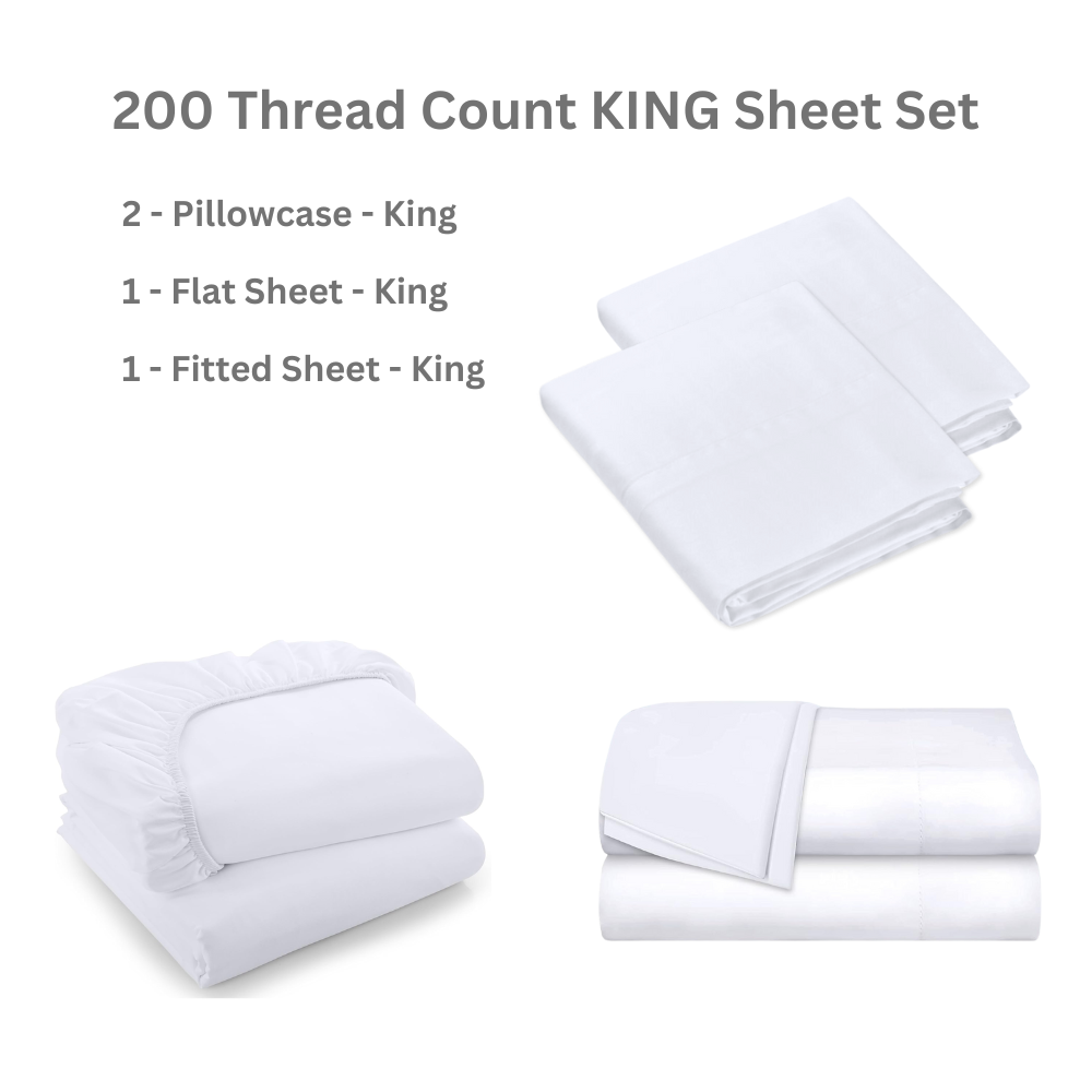 Essentials 200 Thread Count Sheet Sets 