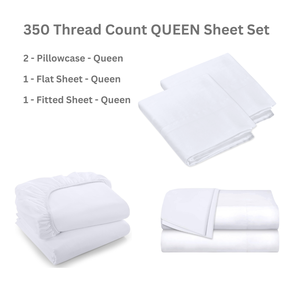 Satin cotton bed sheet set with smooth drape and refined, elegant finish