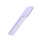 Disposable plastic hair comb individually wrapped for hygienic use
