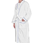 Comfortable and absorbent bathrobe with kimono design, perfect for relaxing 
