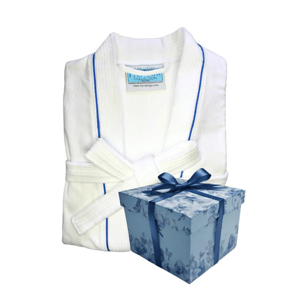 Relaxed fit kimono bathrobe with adjustable tie