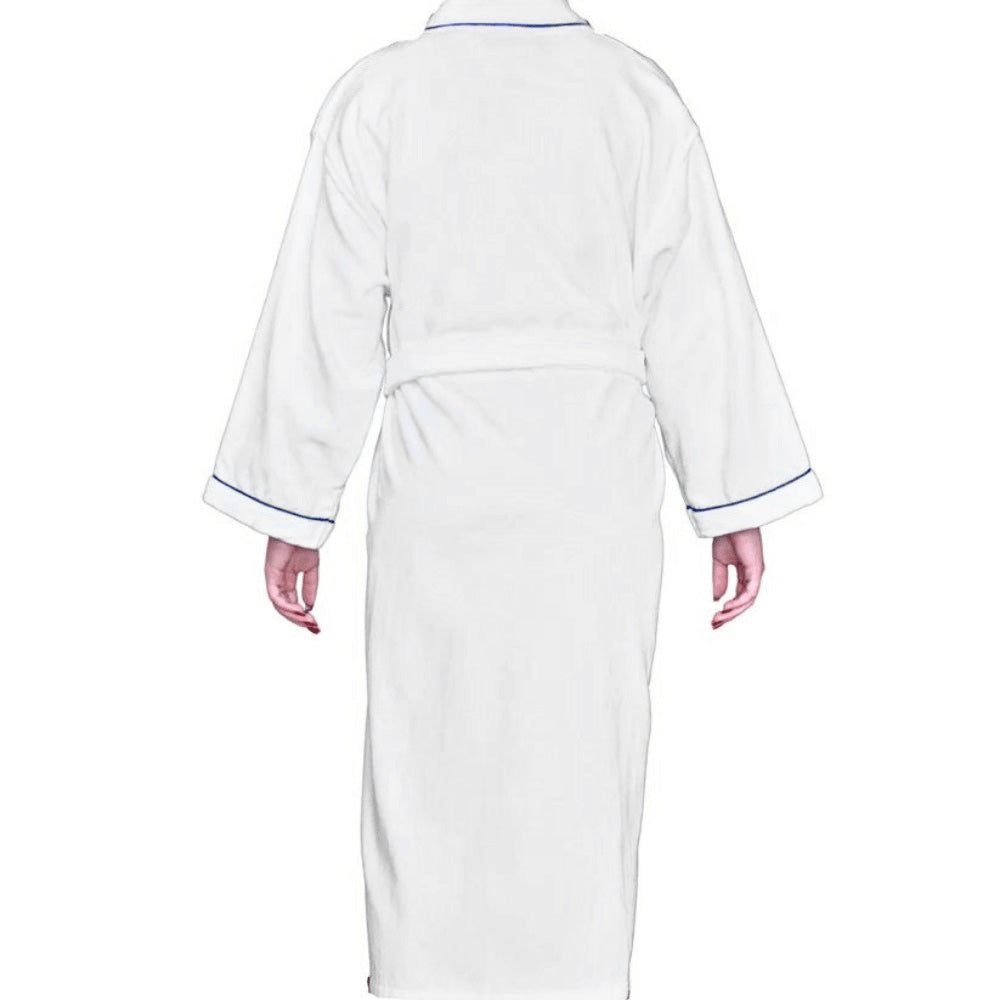 Soft velour terry bathrobe with cozy feel