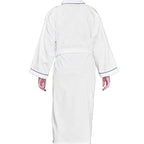 Soft velour terry bathrobe with cozy feel