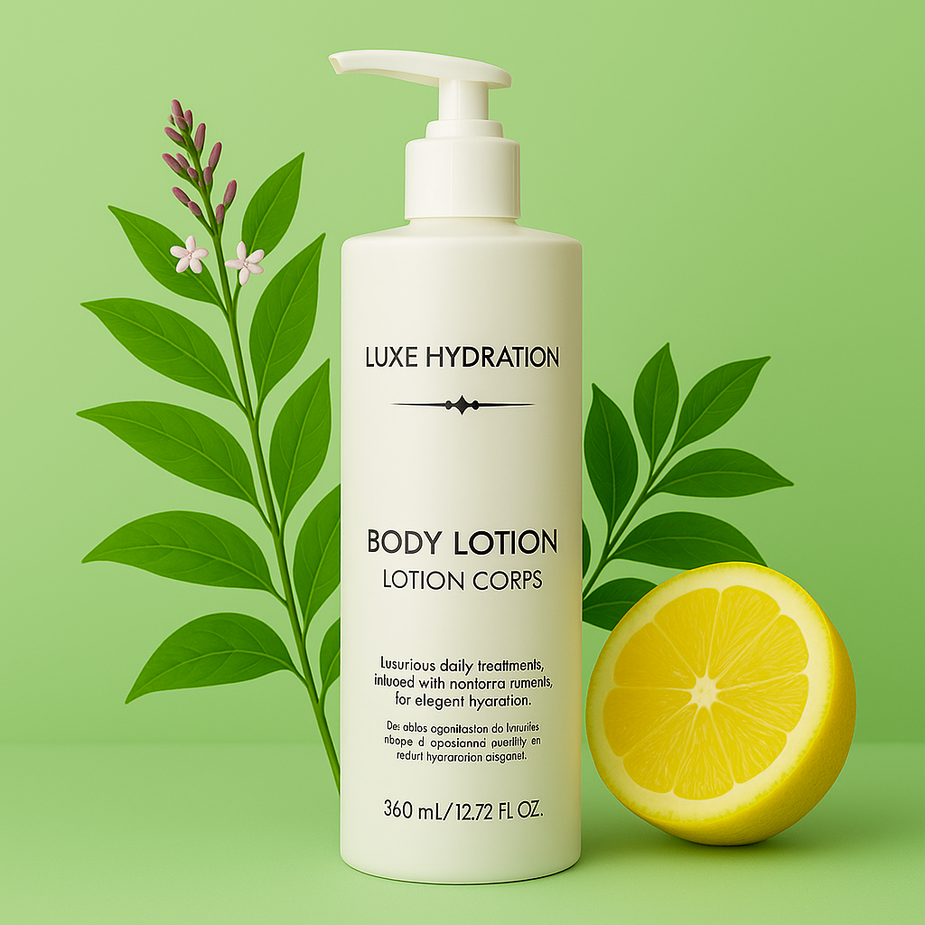 Cruelty-free and vegan-friendly lemon verbena body lotion hydrating sensitive skin

