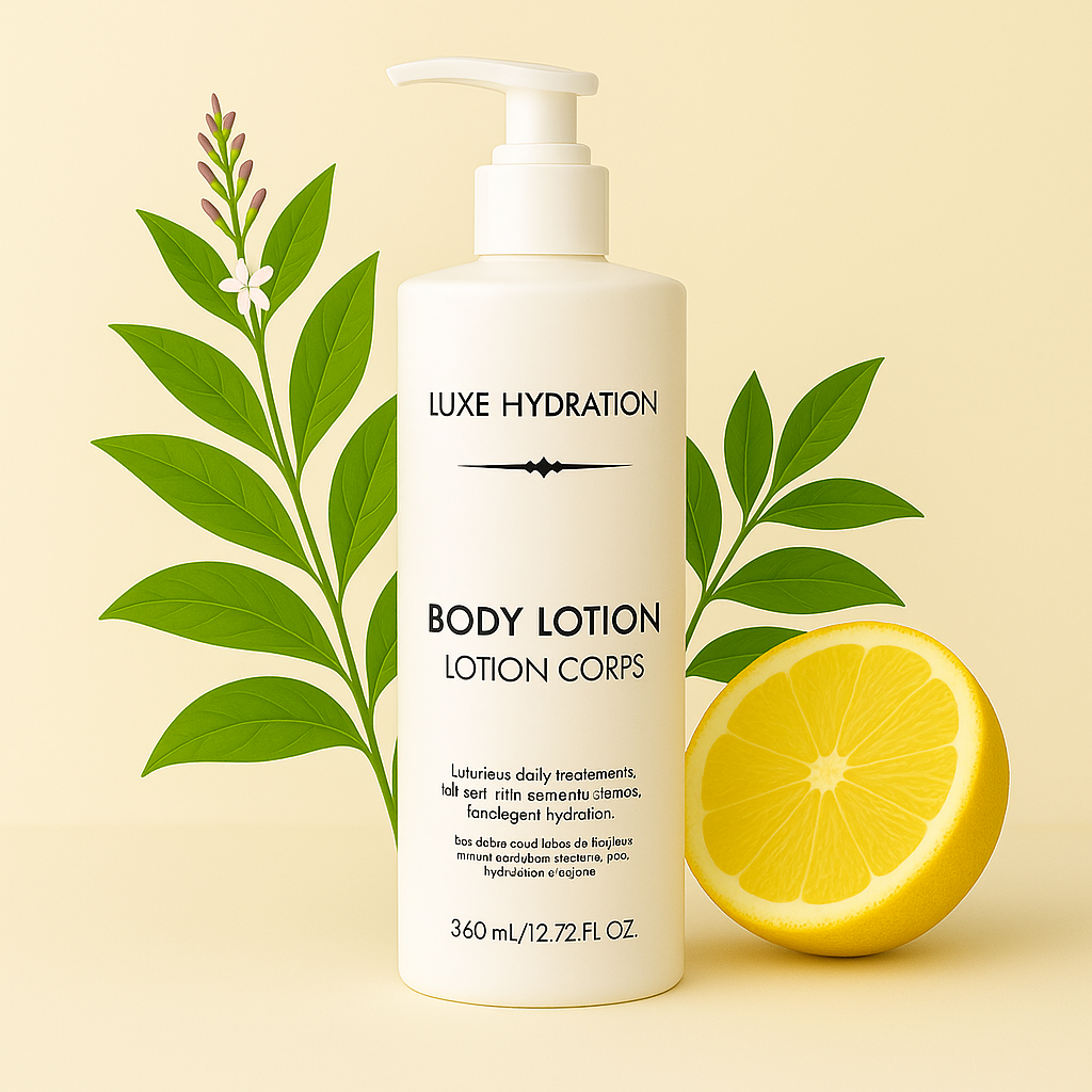Lemon verbena body lotion with lightweight hydrating formula Fast-absorbing