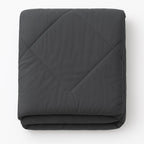 Cotton-feel duvet with hypoallergenic polyester fill and box-stitched design