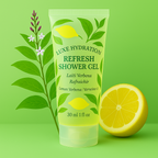 Refreshing lemon verbena shower gel with light botanical fragrance and soft lather