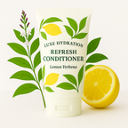 Premium lemon verbena hair conditioner designed to soften, smooth, and restore shine