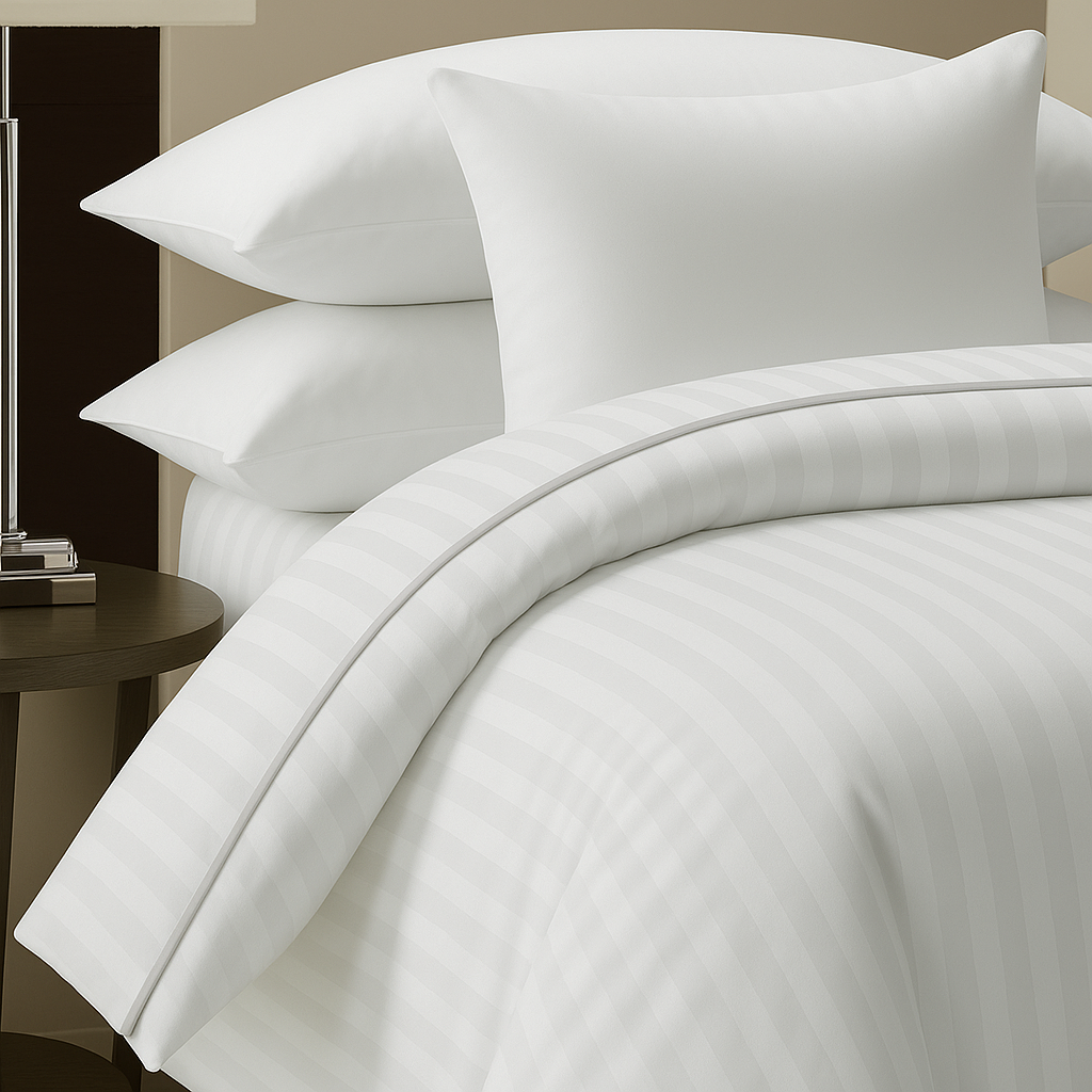 Ultra soft Satin-Stitch Embroidered Duvet Cover hypoallergenic and durable