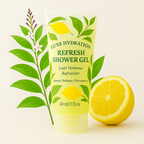 Premium lemon verbena shower gel designed to cleanse skin while maintaining moisture balance